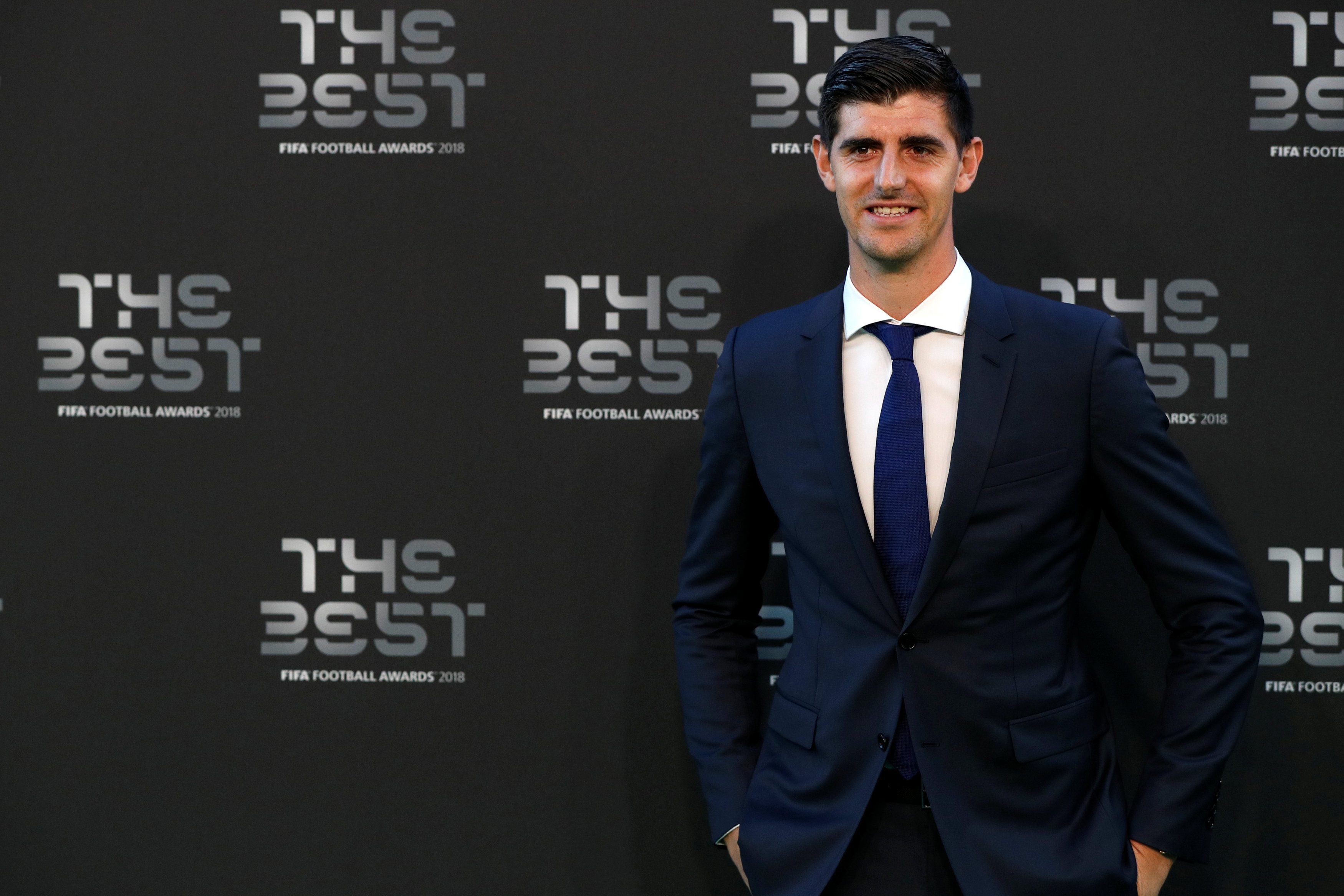 حارس مرمى ريال مدريد البلجيكي تيبو كورتوا أفضل حارس في العالم لعام 2018