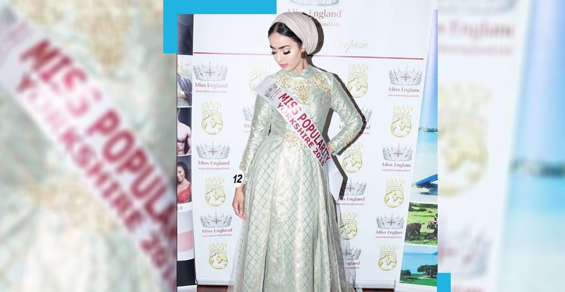أول فتاة محجبة تنافس على لقب”ملكة جمال بريطانيا”