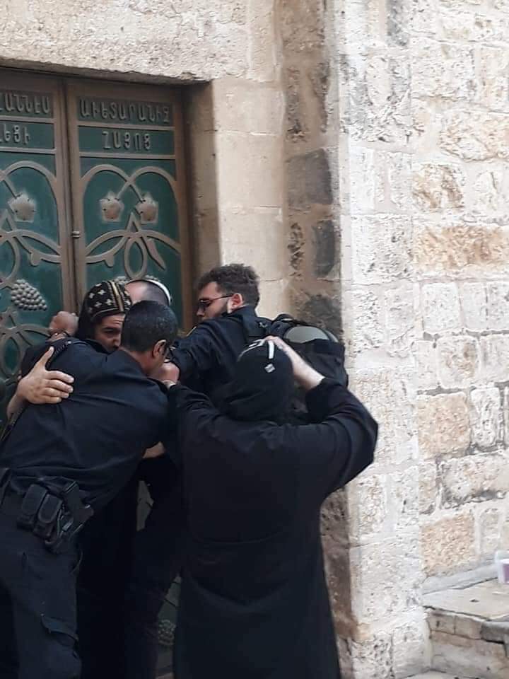 احتجاجات لرجال دين مصريين بمدينة القدس