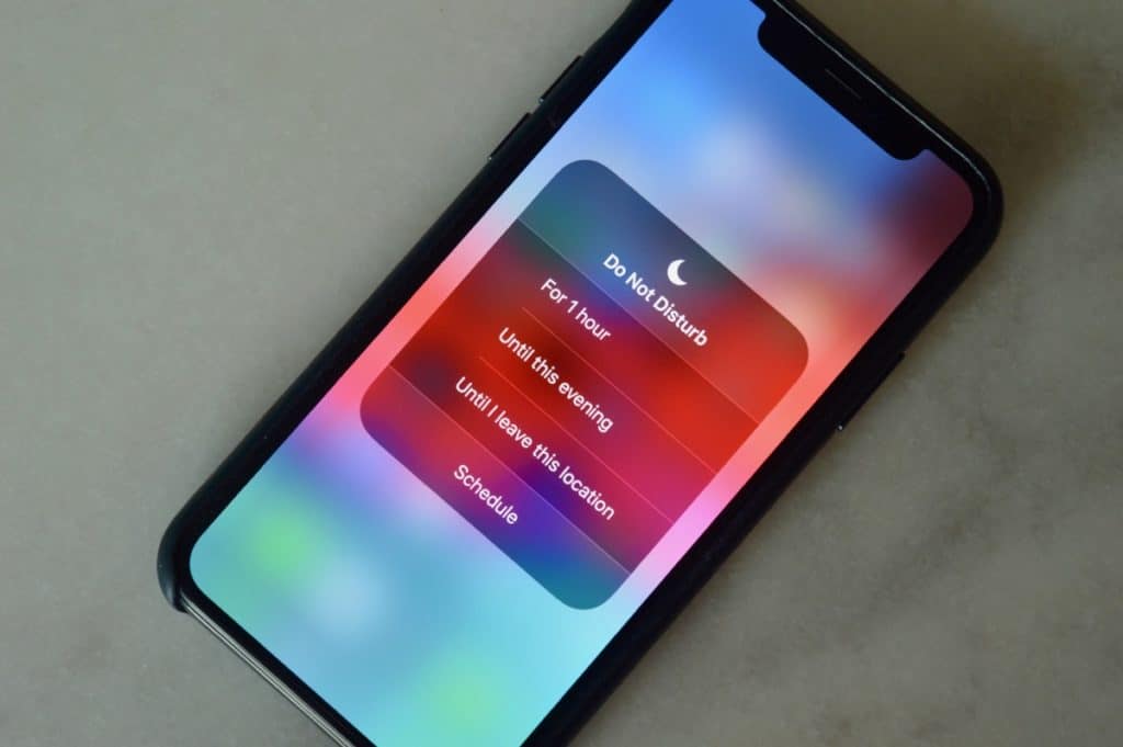 وضع Not Disturb Mode على آيفون