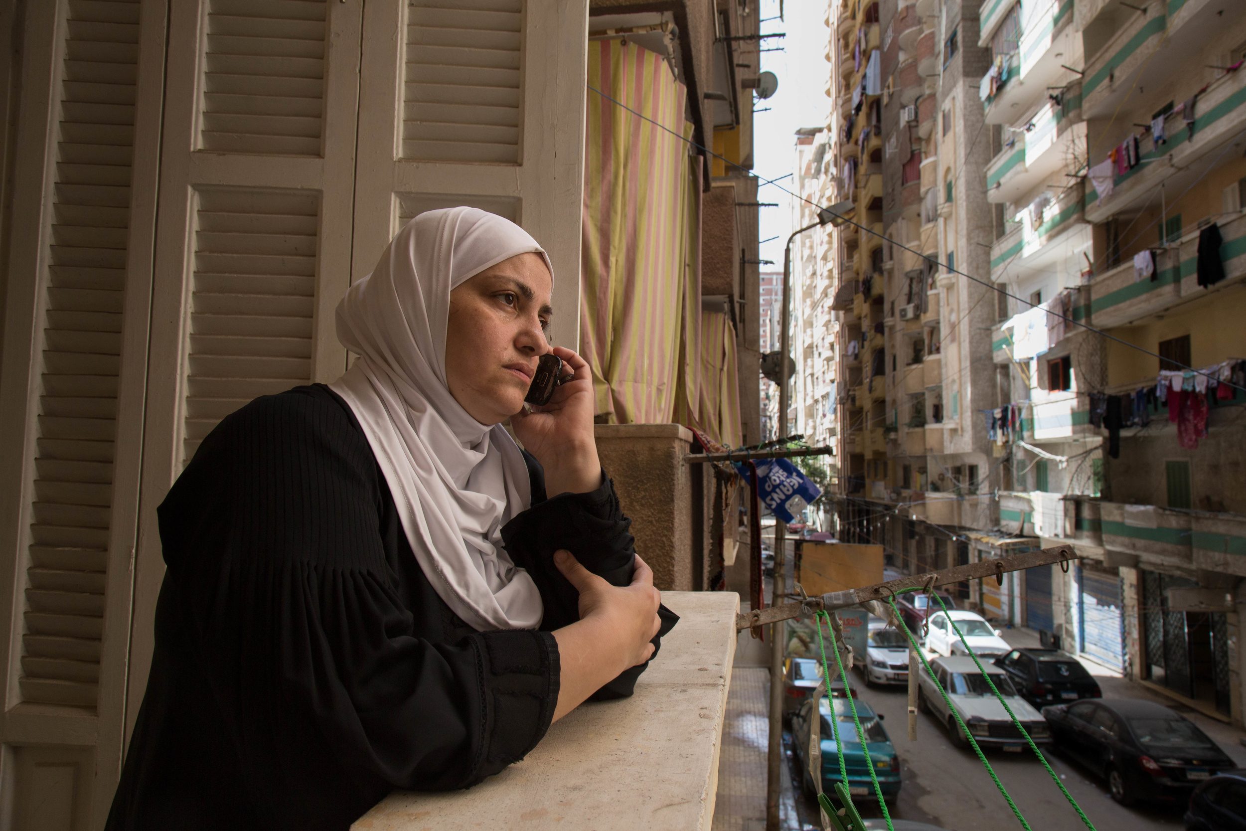 لاجئة سورية في القاهرة