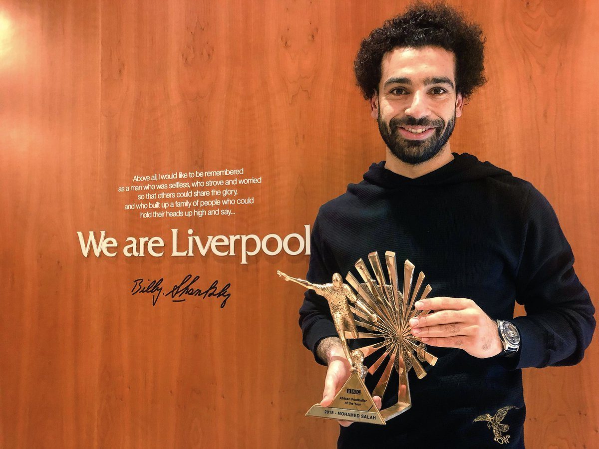 محمد صلاح يفوز بجائزة بي بي سي