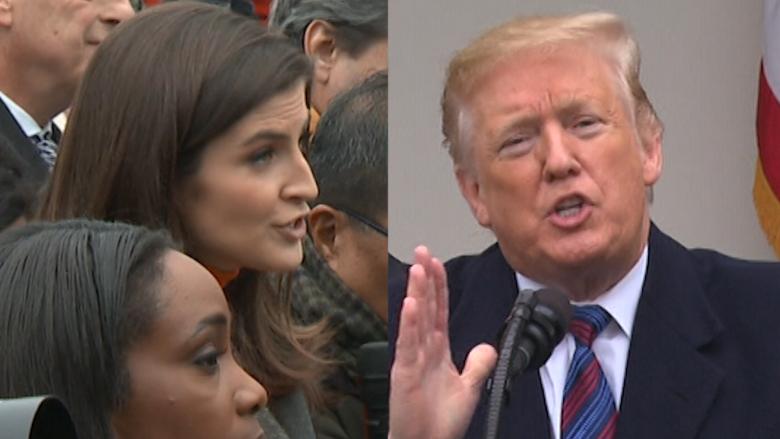 مراسلة CNN اتهمت ترامب بالفشل في الوفاء بوعوده الانتخابية، فسحبوا منها الميكروفون قبل أن تنهي كلامها
