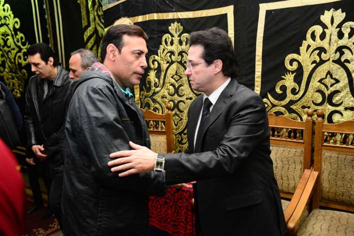 محمد الغيطي يحضر عزاء الراحل سعيد عبدالغني