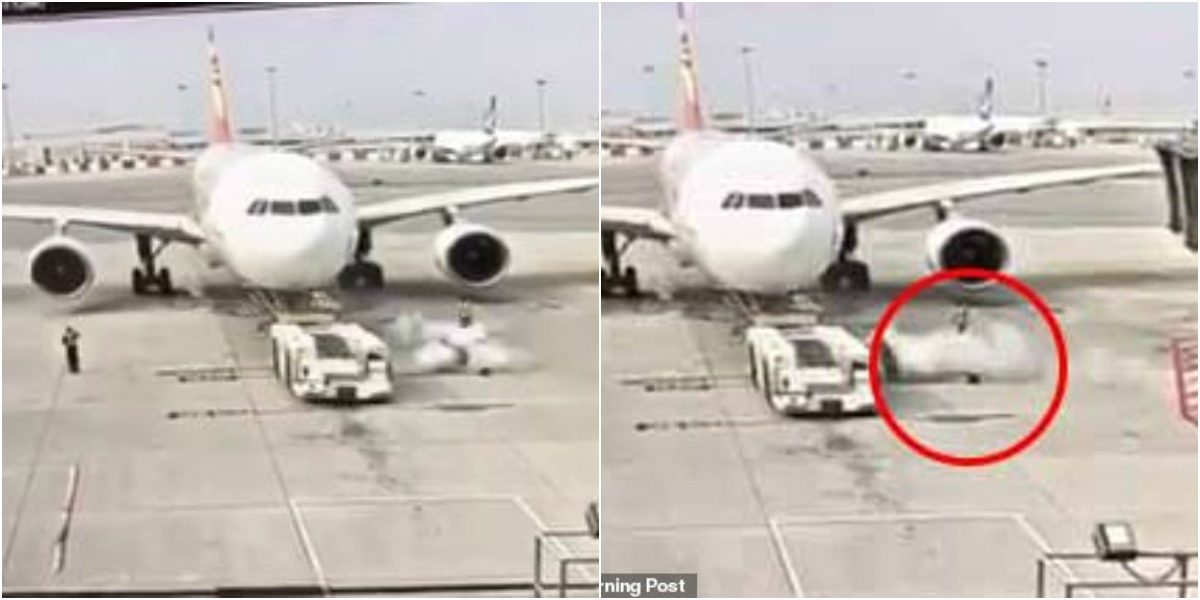 انفجار مطار هونغ كونغ