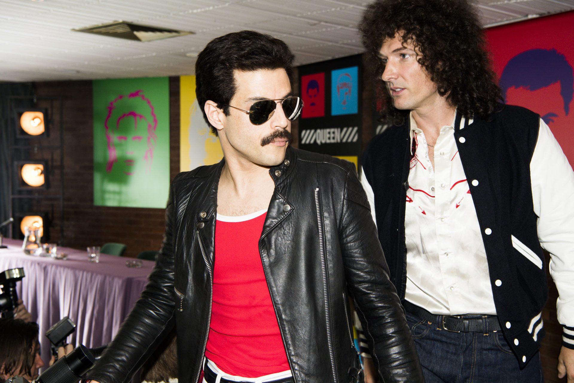 الممثل رامي مالك في دور فريدي ميركوري بفيلم Bohemian Rhapsody