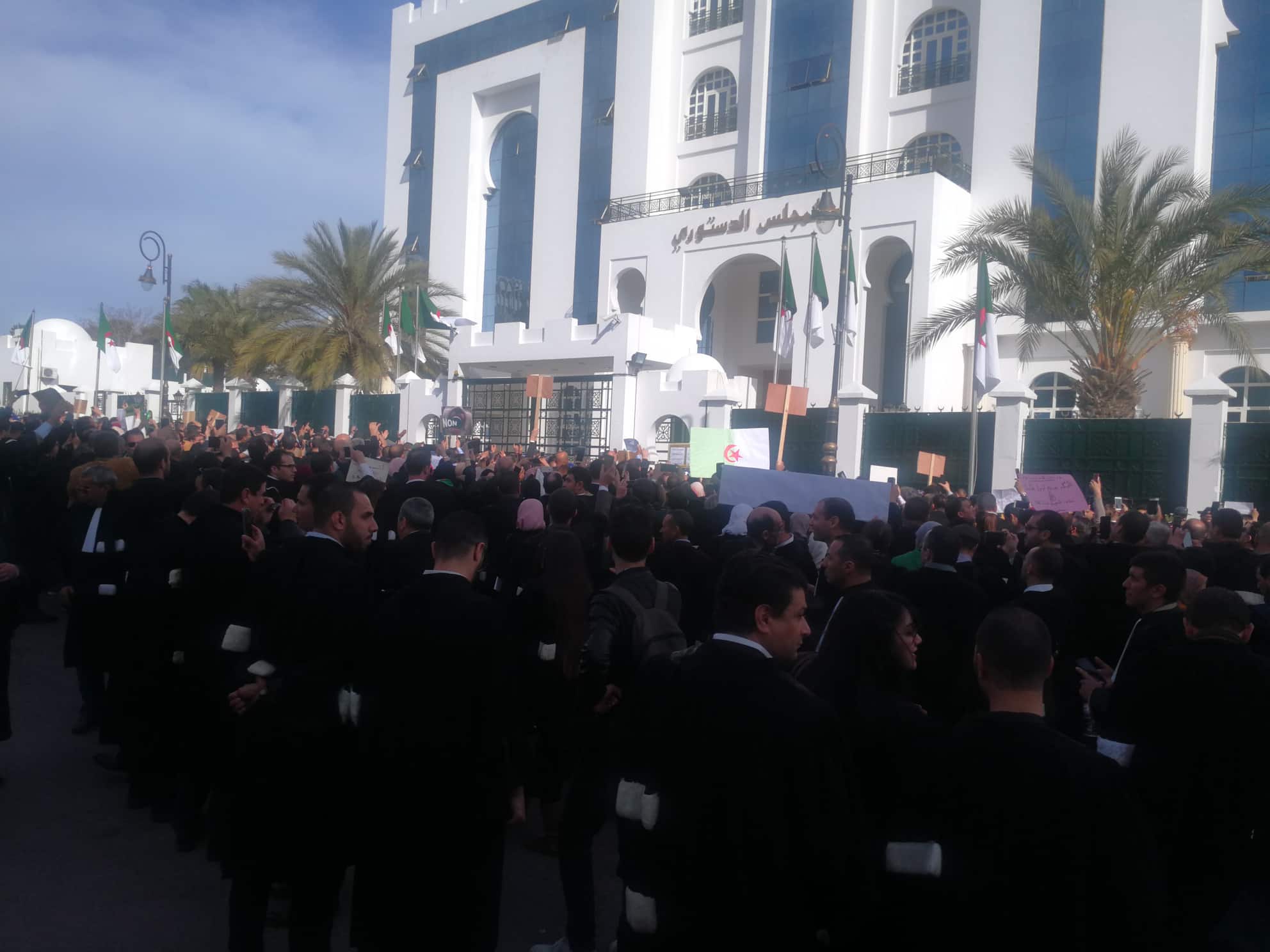 محامو الجزائر ينتفضون ضد العهدة الخامسة