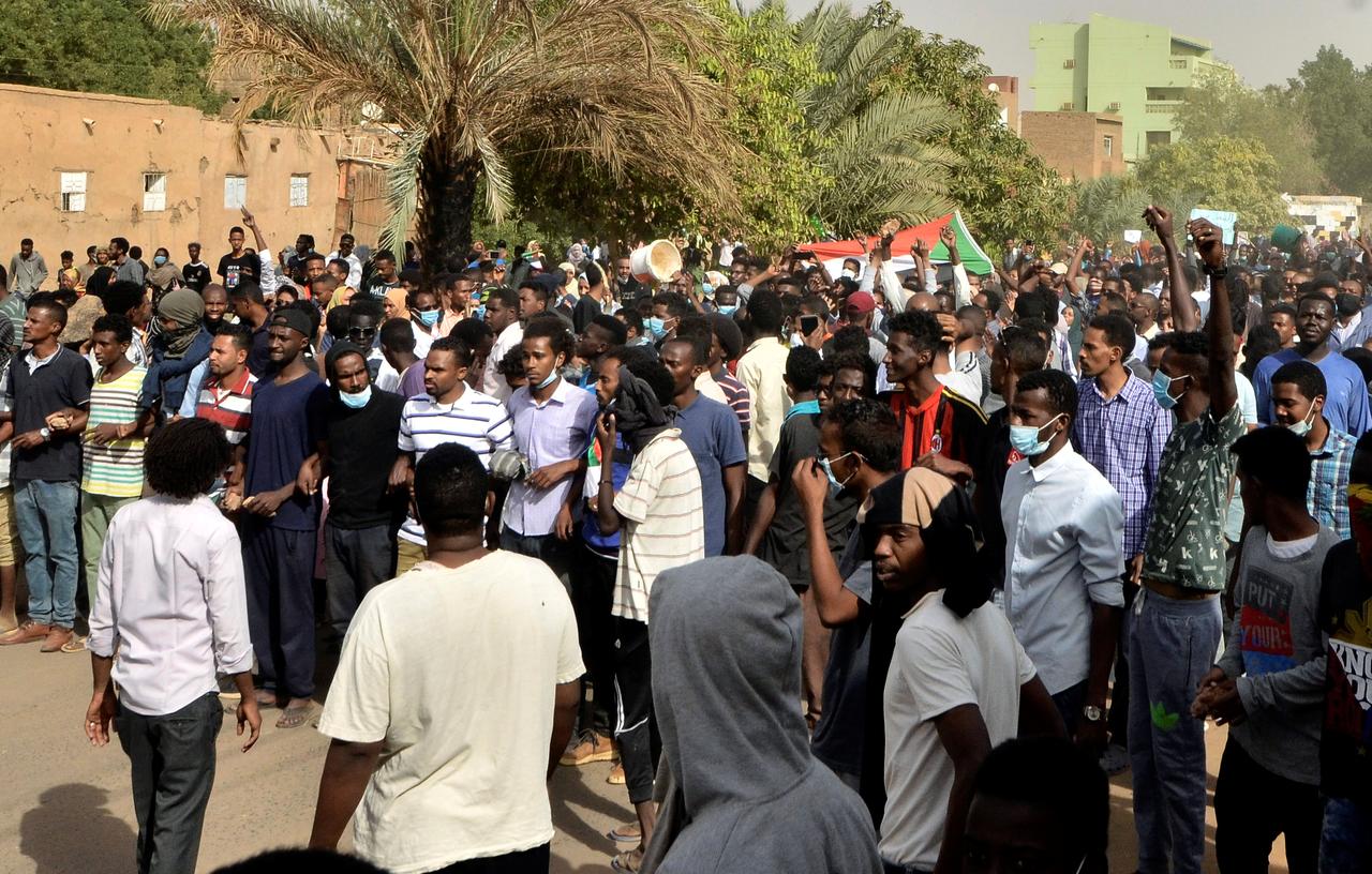 الاحتجاجات في السودان/رويترز
