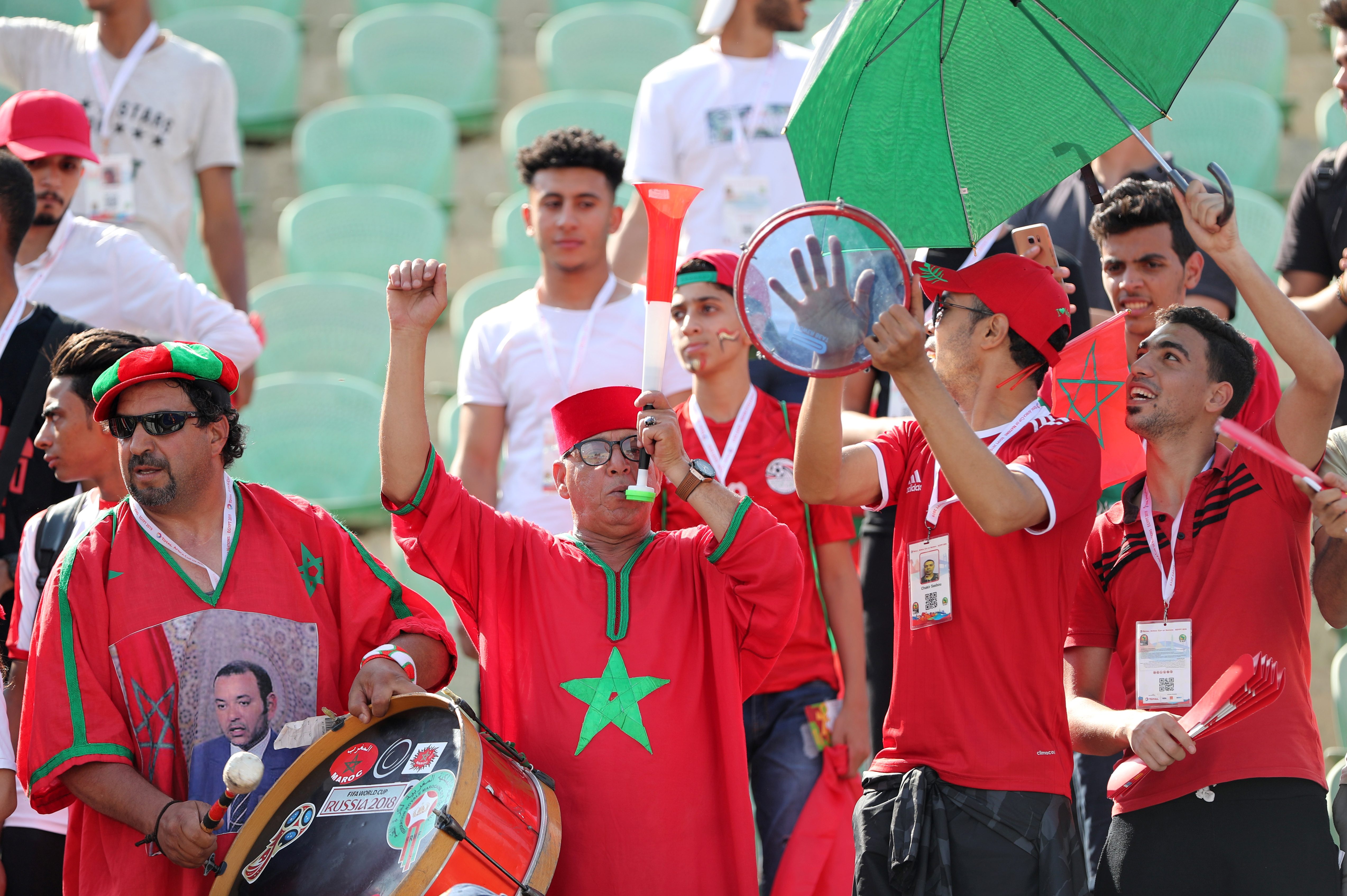 مشجع مغربي مصر المغرب