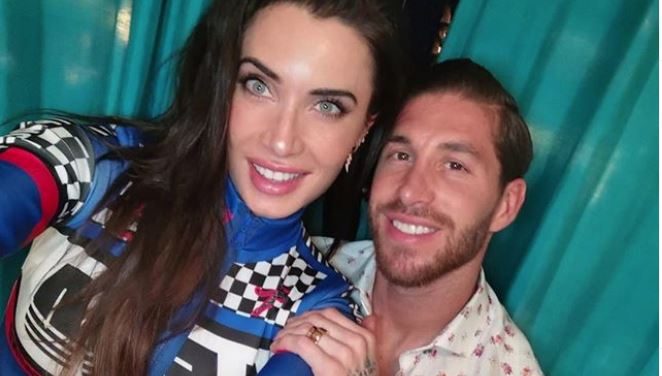 نجم ريال مدريد الإسباني سيرجيو راموس مع صديقته