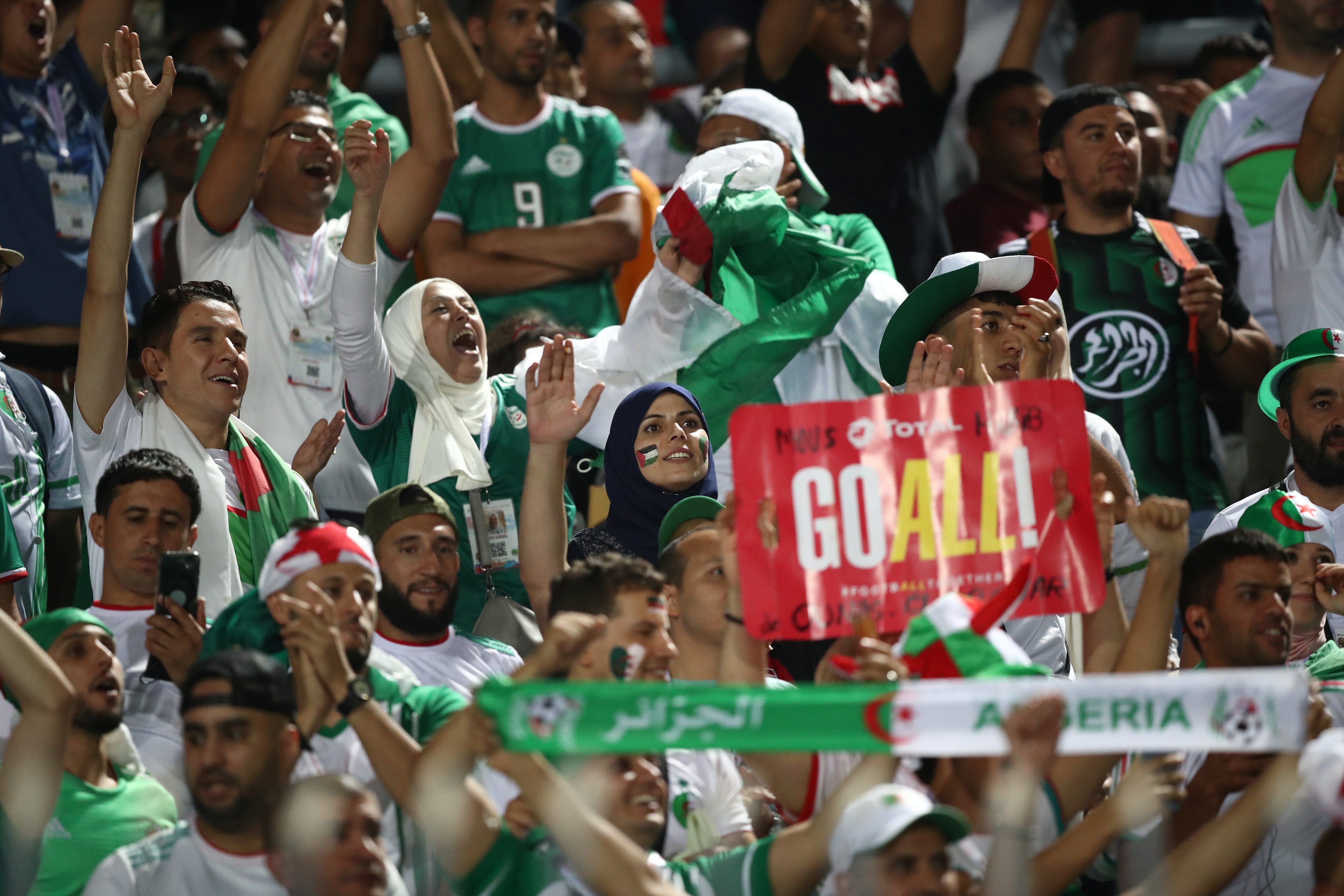 المشجع الجزائري الجزائر مصر كأس إفريقيا