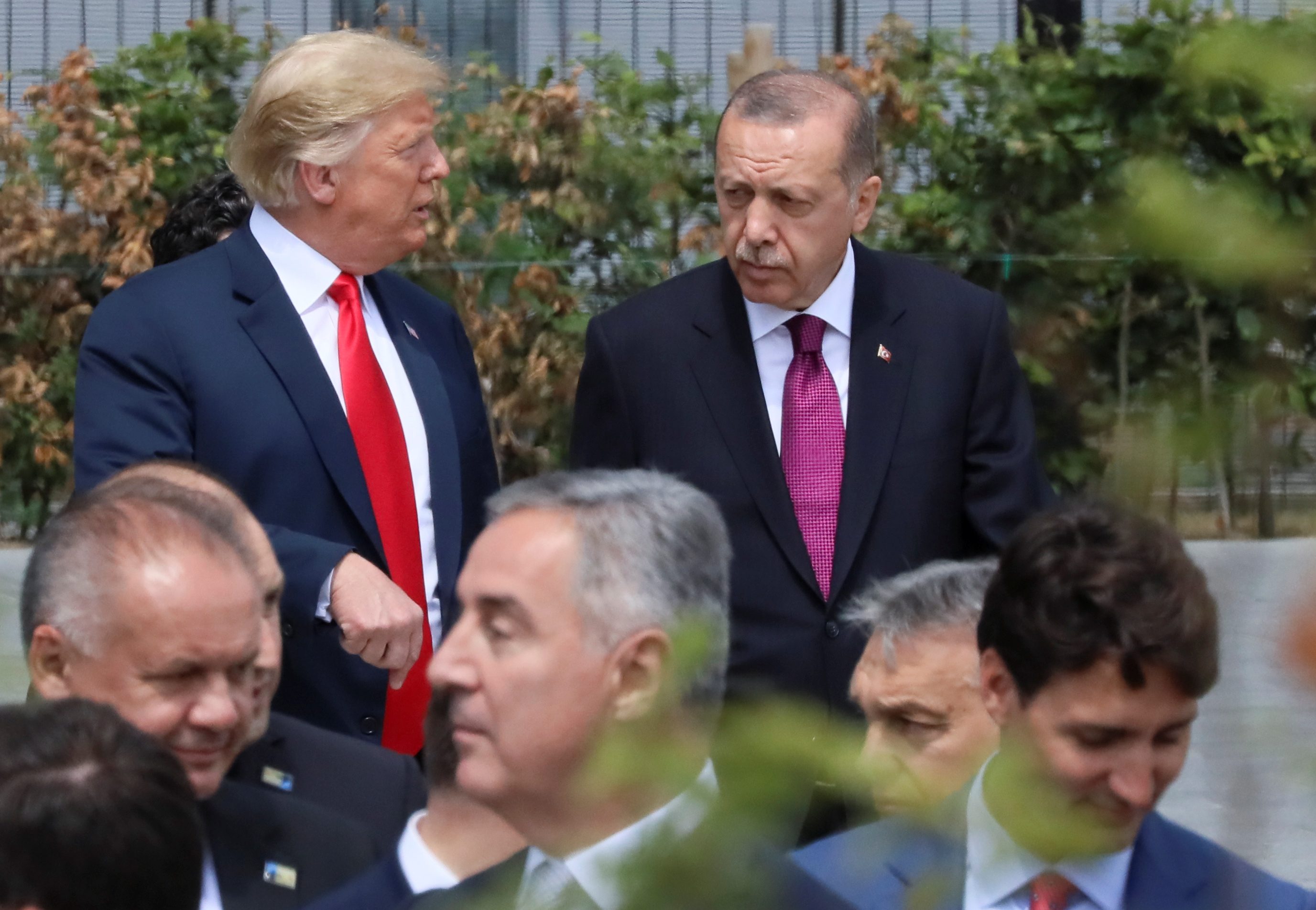 الرئس الأمريكي دونالد ترامب ونظيره التركي رجب طيب أردوغان