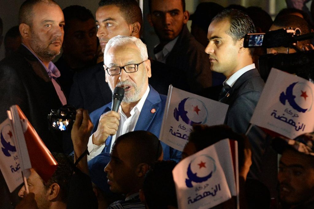 زعيم حركة النهضة التونسية راشد الغنوشي
