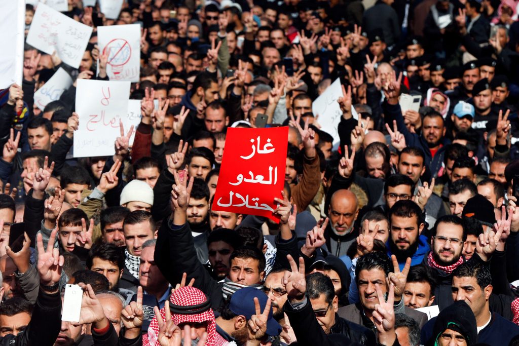 الغاز الإسرائيلي الأردن