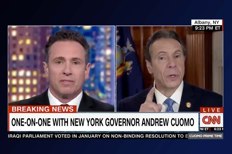 حاكم نيويورك يتشاجر مع شقيقه مذيع CNN على الهواء بسبب كورونا ثم انتهى الحوار بـ "مَن تحبه أمه أكثر"