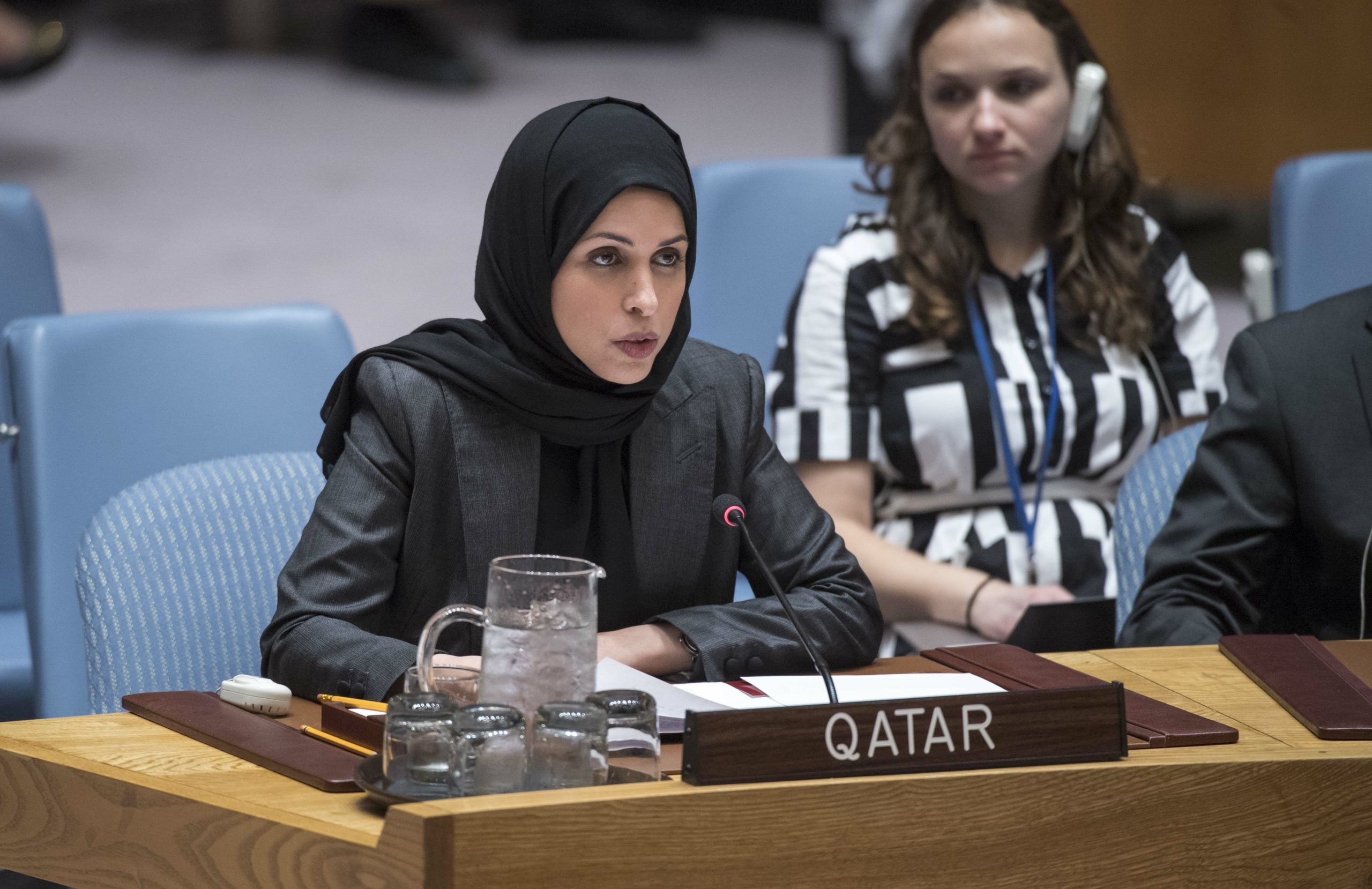 المندوبة الدائمة لقطر لدى الأمم المتحدة، الشيخة علياء آل ثاني/مصدر الصورة ny.mission