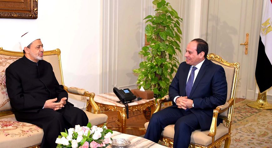 أحمد الطيب والسيسي