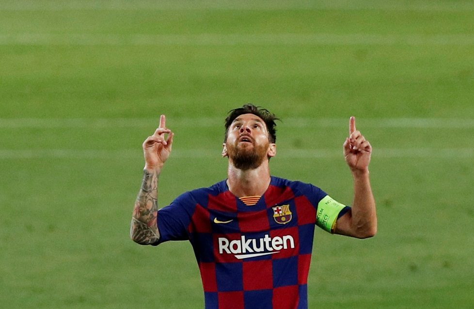 ليونيل ميسي قائد برشلونة (رويترز)
