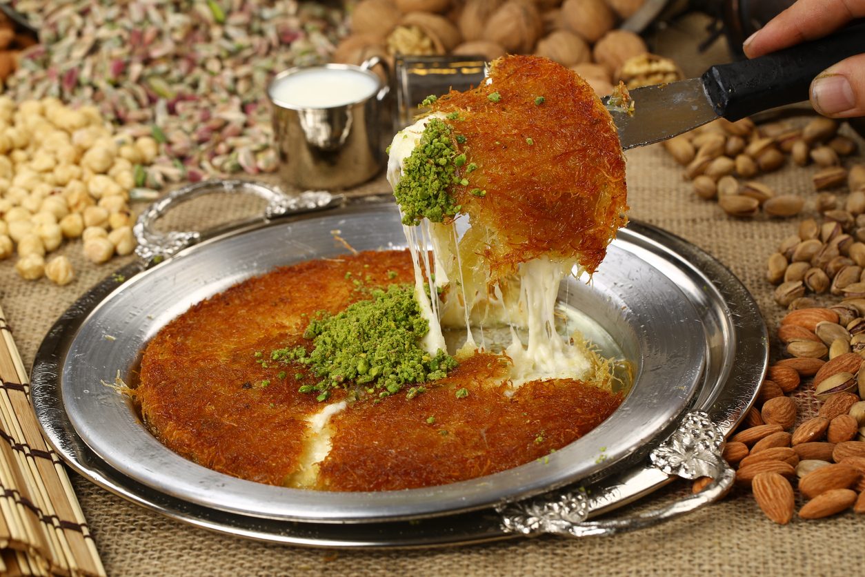 الكنافة بالجبن