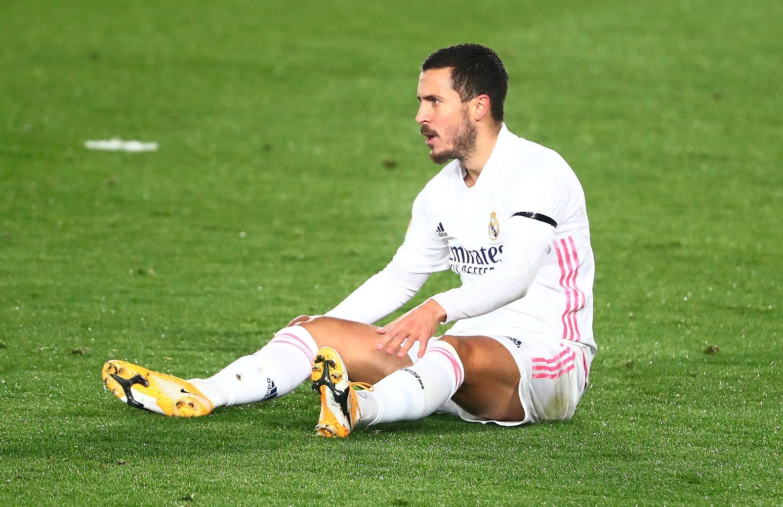 إيدين هازارد لاعب ريال مدريد (رويترز)