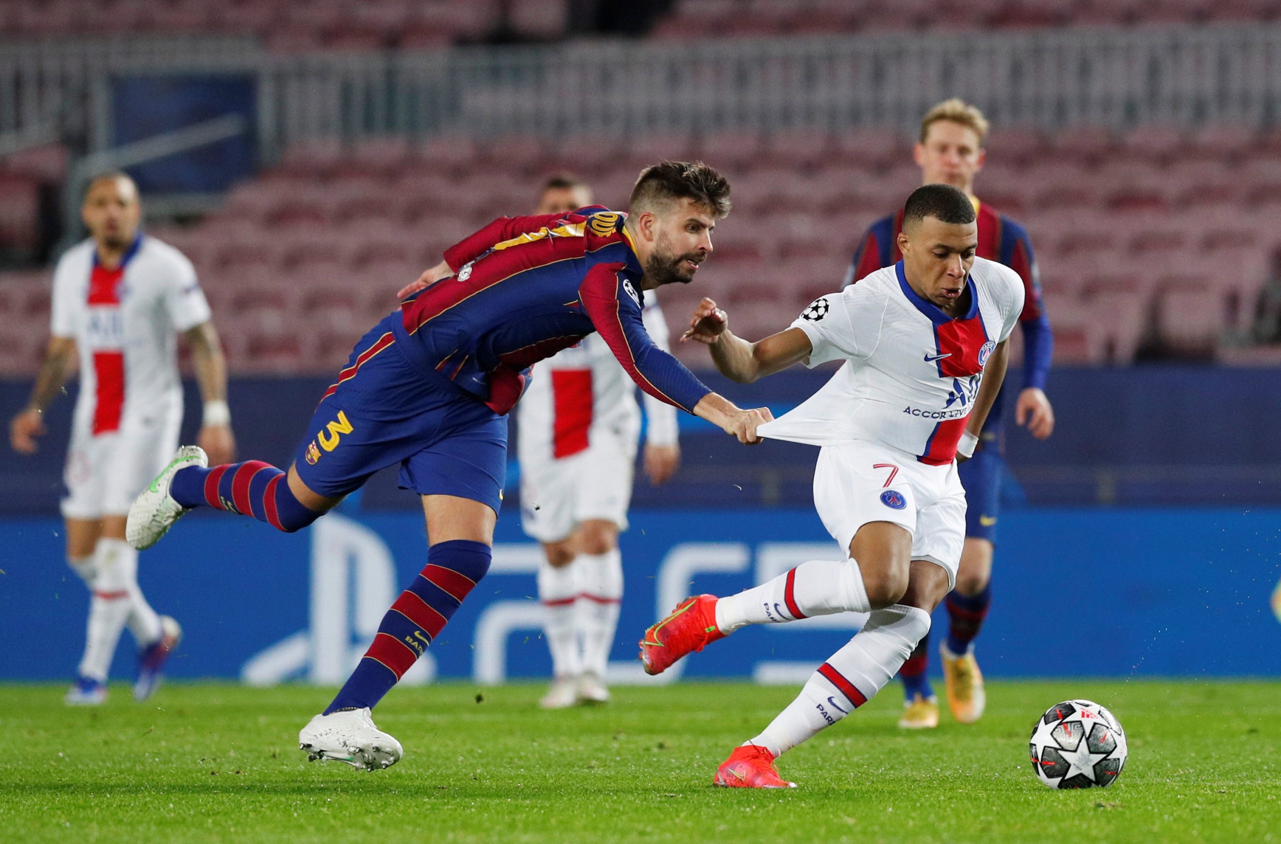 مبابي أحد أسرع اللاعبين في دوري أبطال أوروبا (رويترز)