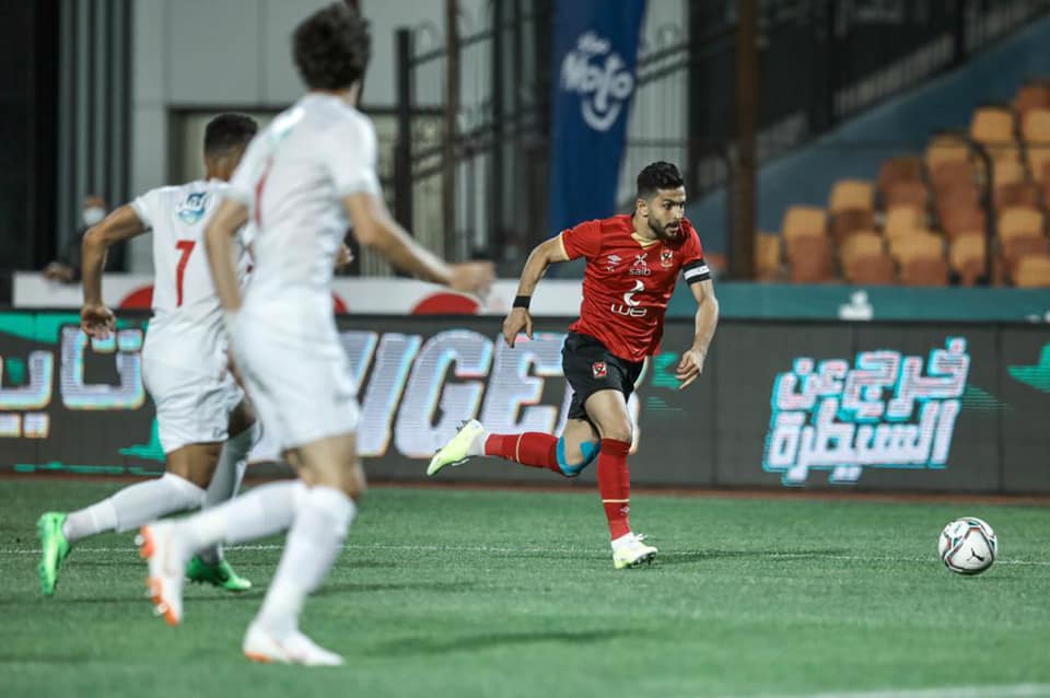 من مباراة الأهلي والزمالك التي انتهت بهدفين لهدف لصالح المارد الأحمر/ مواقع التواصل