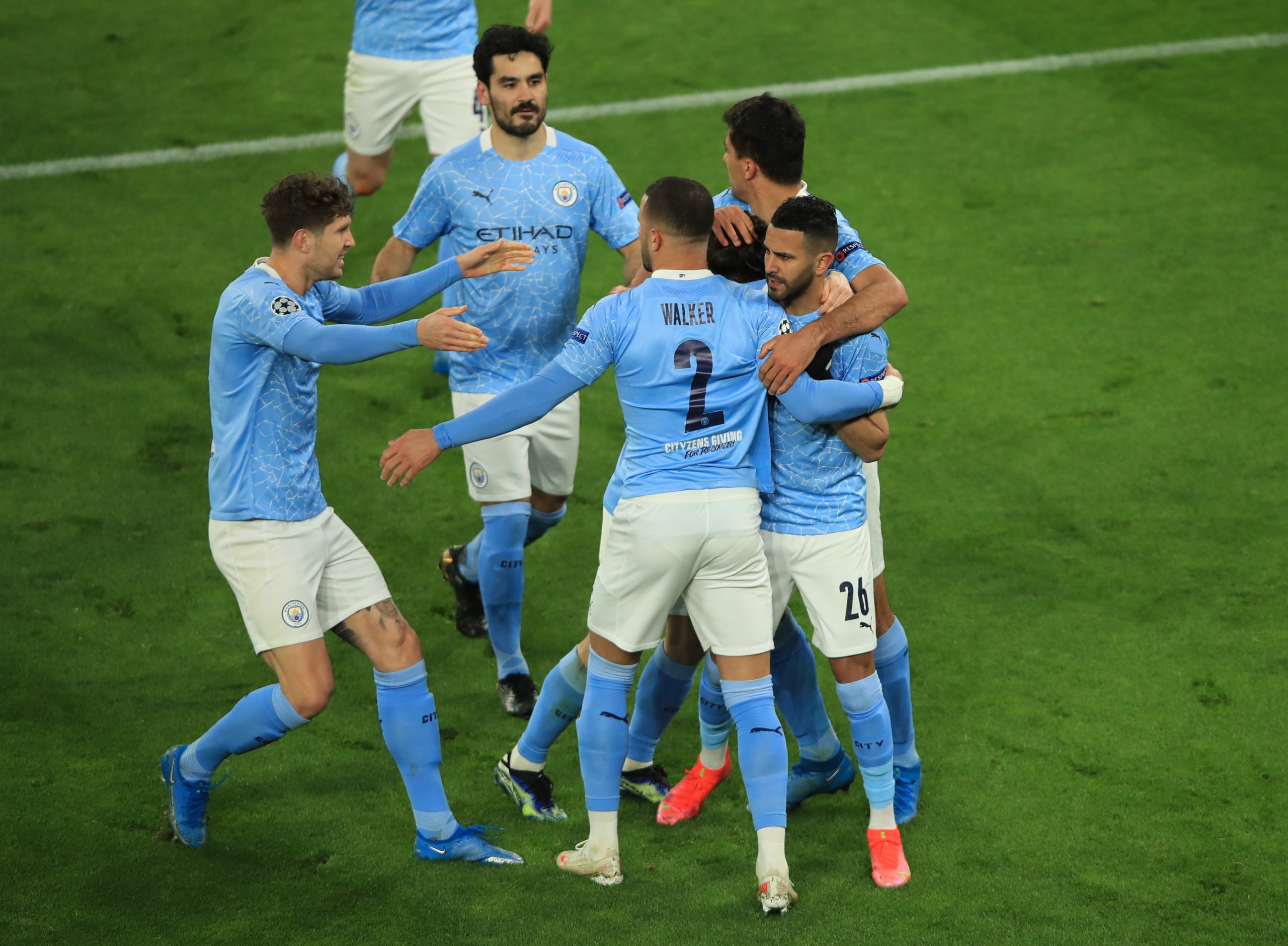 مانشستر سيتي سيواجه سان جيرمان في نصف نهائي دوري الأبطال