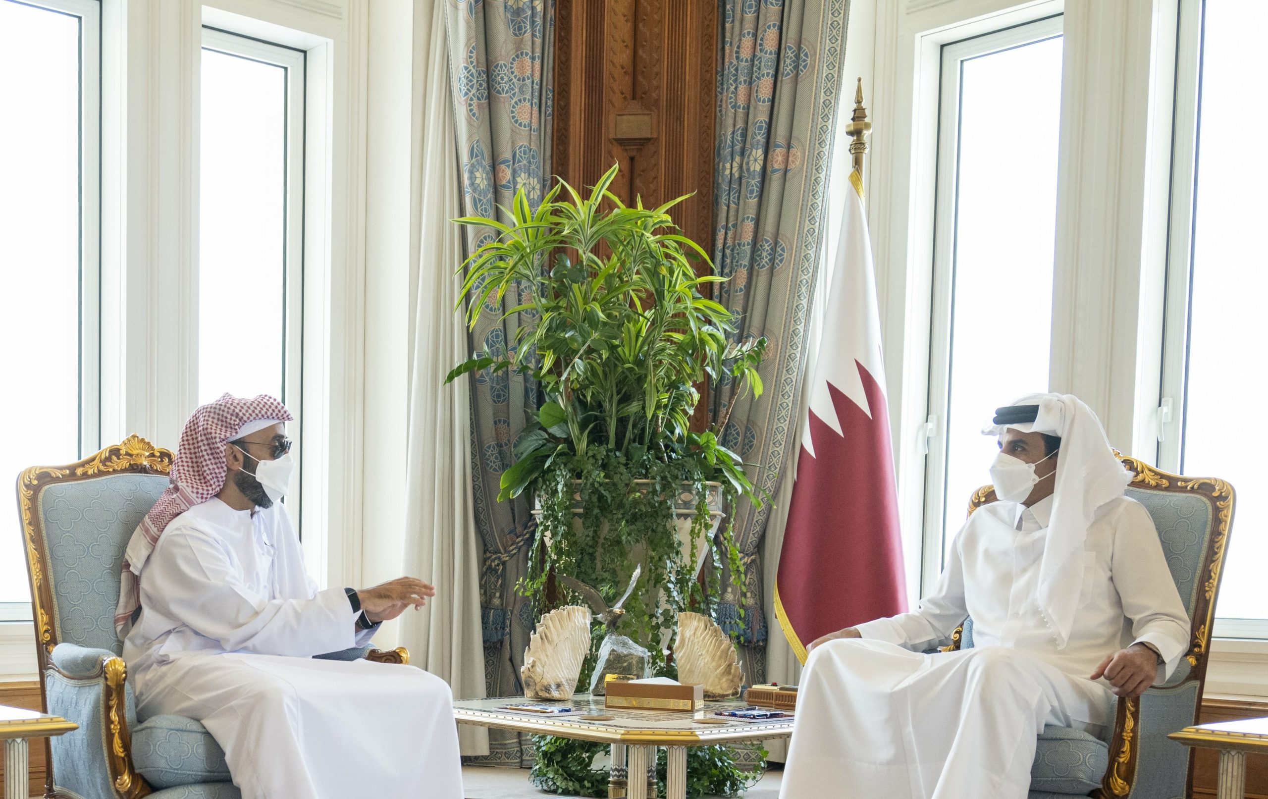 قطر الإمارات الشيخ طحنون الشيخ تميم