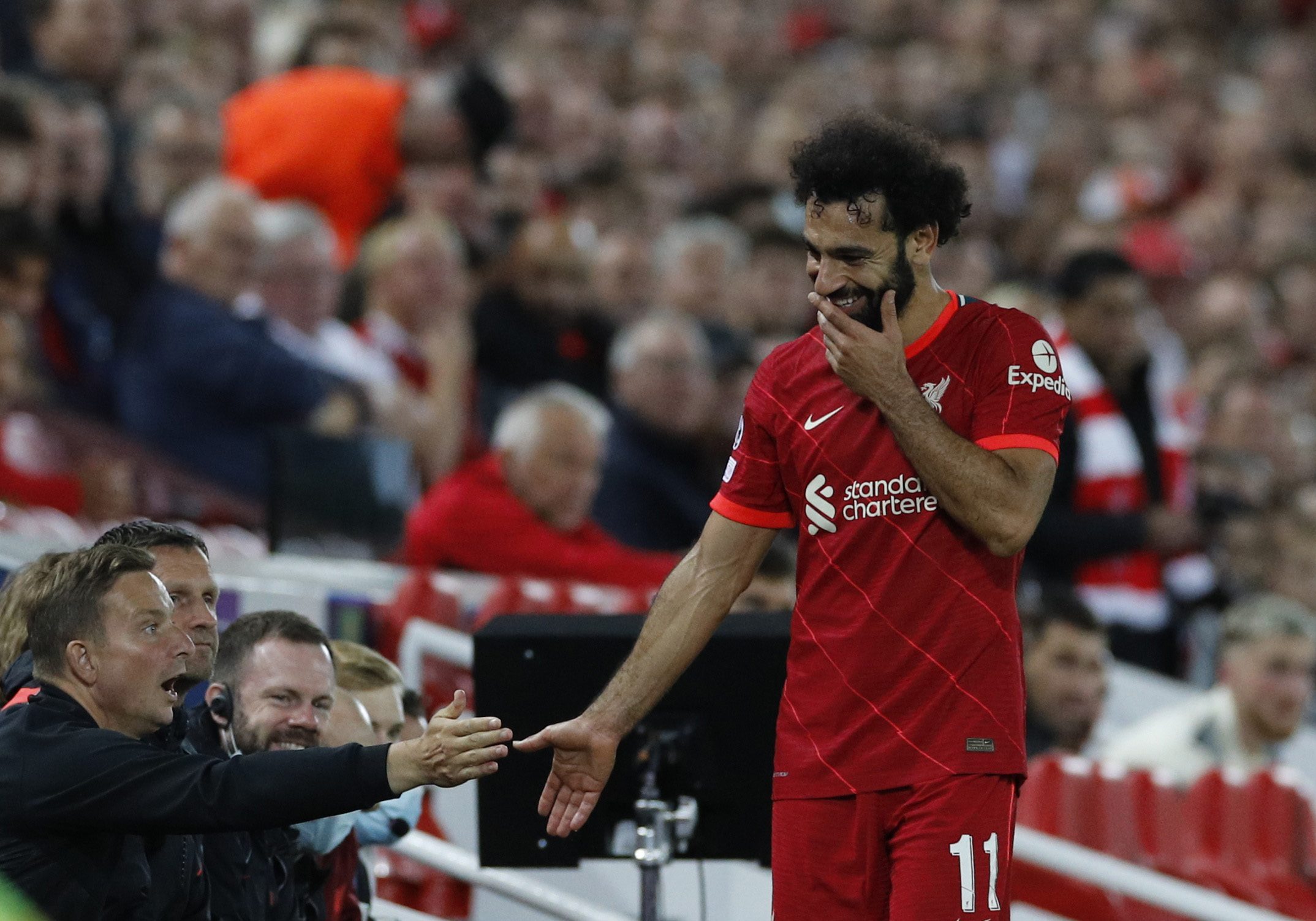 محمد صلاح يتألق حالياً مع ليفربول (رويترز)