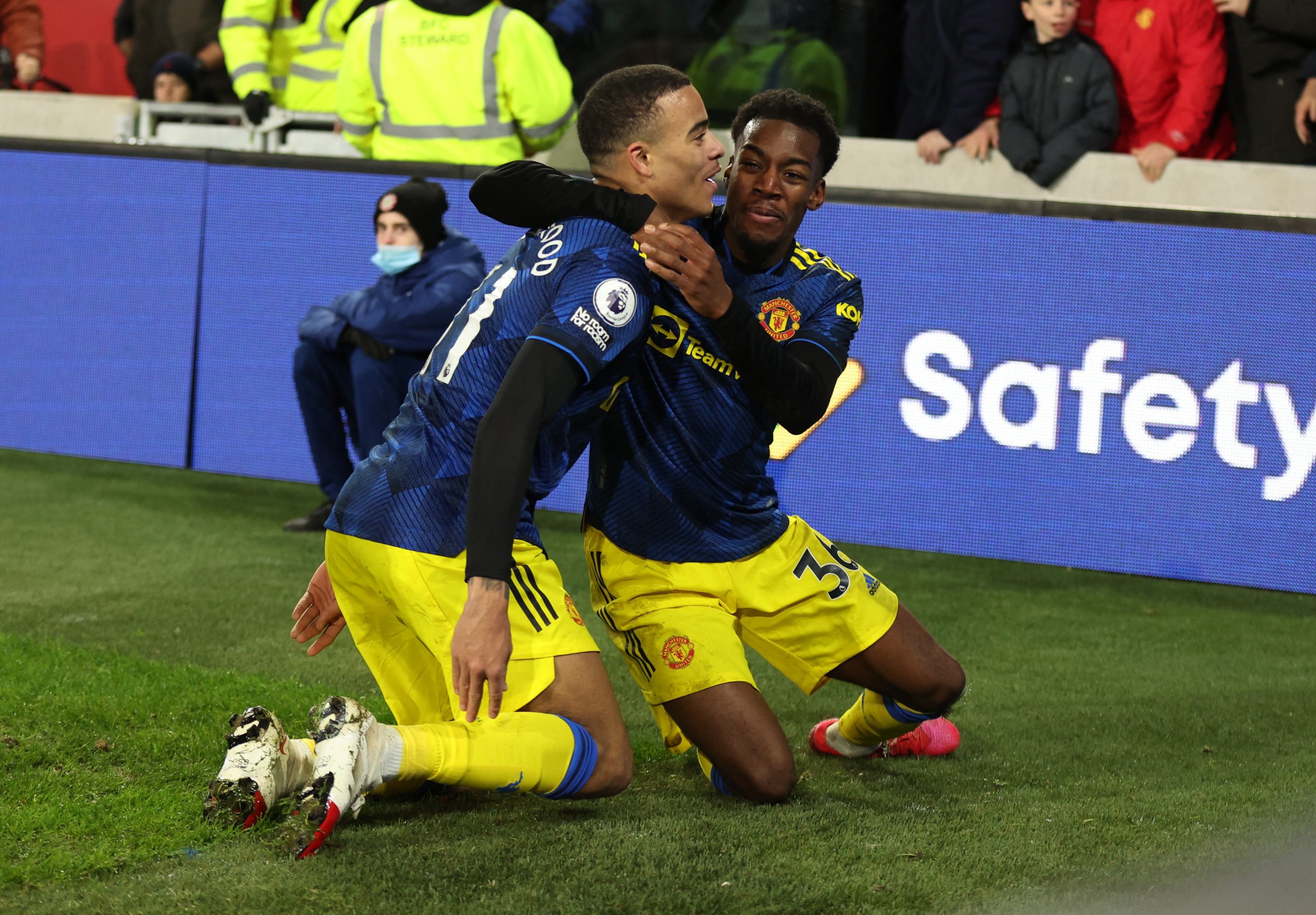 ماسون غرينوود لاعب مانشستر يونايتد (رويترز)