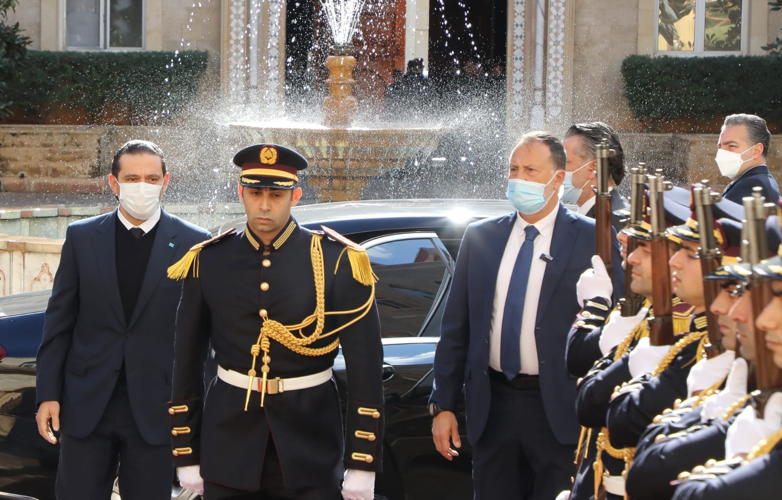 سعد الحريري في السراي الحكومي للقاء رئيس الحكومة نجيب ميقاتي / الصفحة الرسمية لرئاسة الوزراء اللبنانية