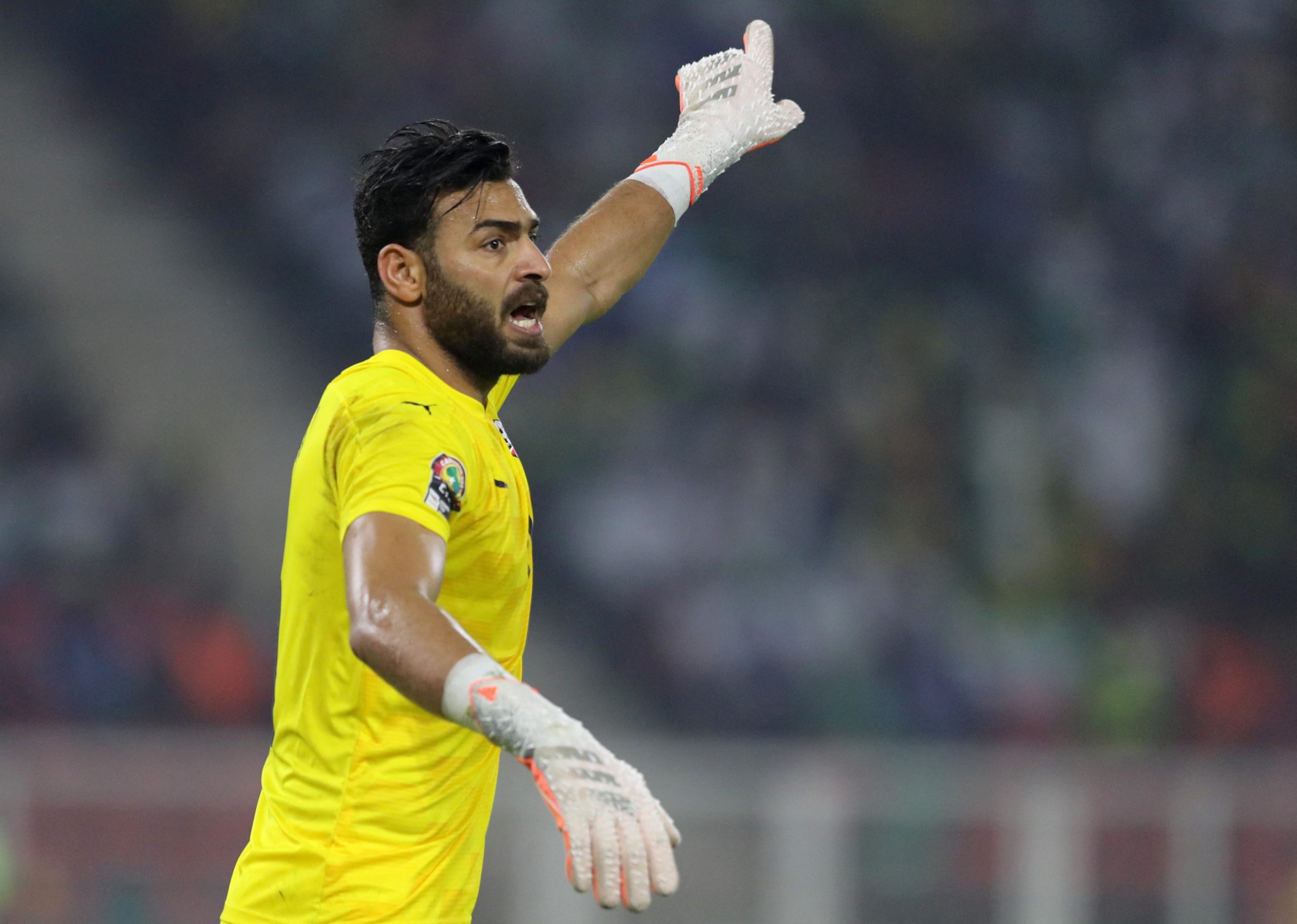 محمد أبو جبل حارس الزمالك ومنتخب مصر (رويترز)