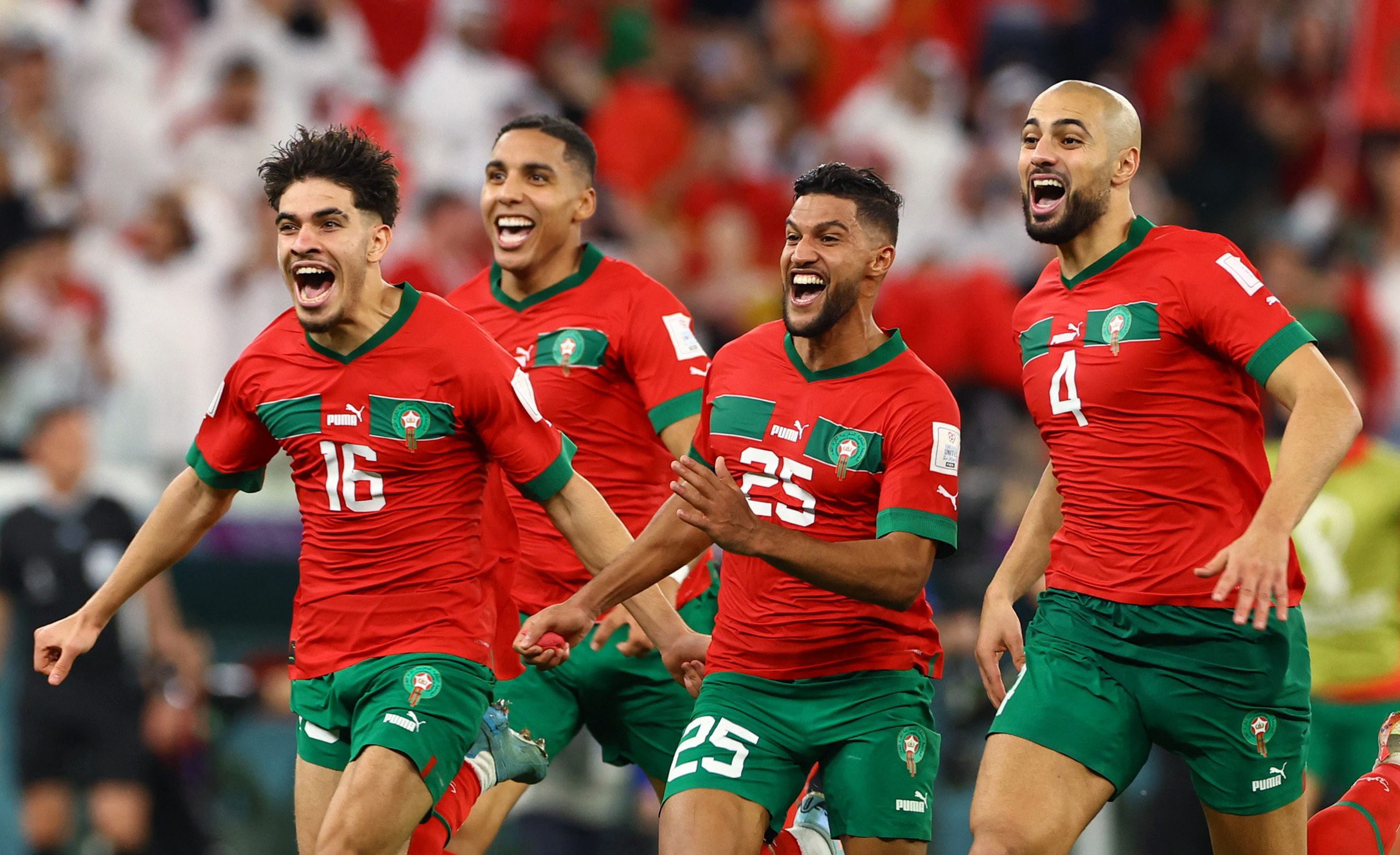 المغرب رابع منتخب إفريقي يصل ربع النهائي (رويترز)