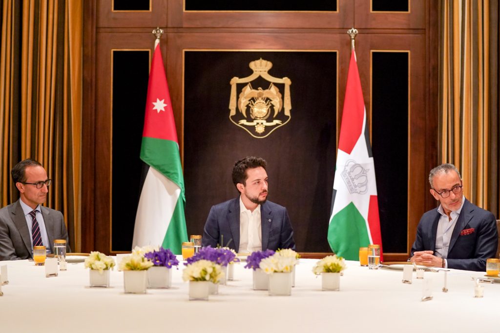 ولي العهد الأردن الأمير الحسين علم الأمير الحسين
