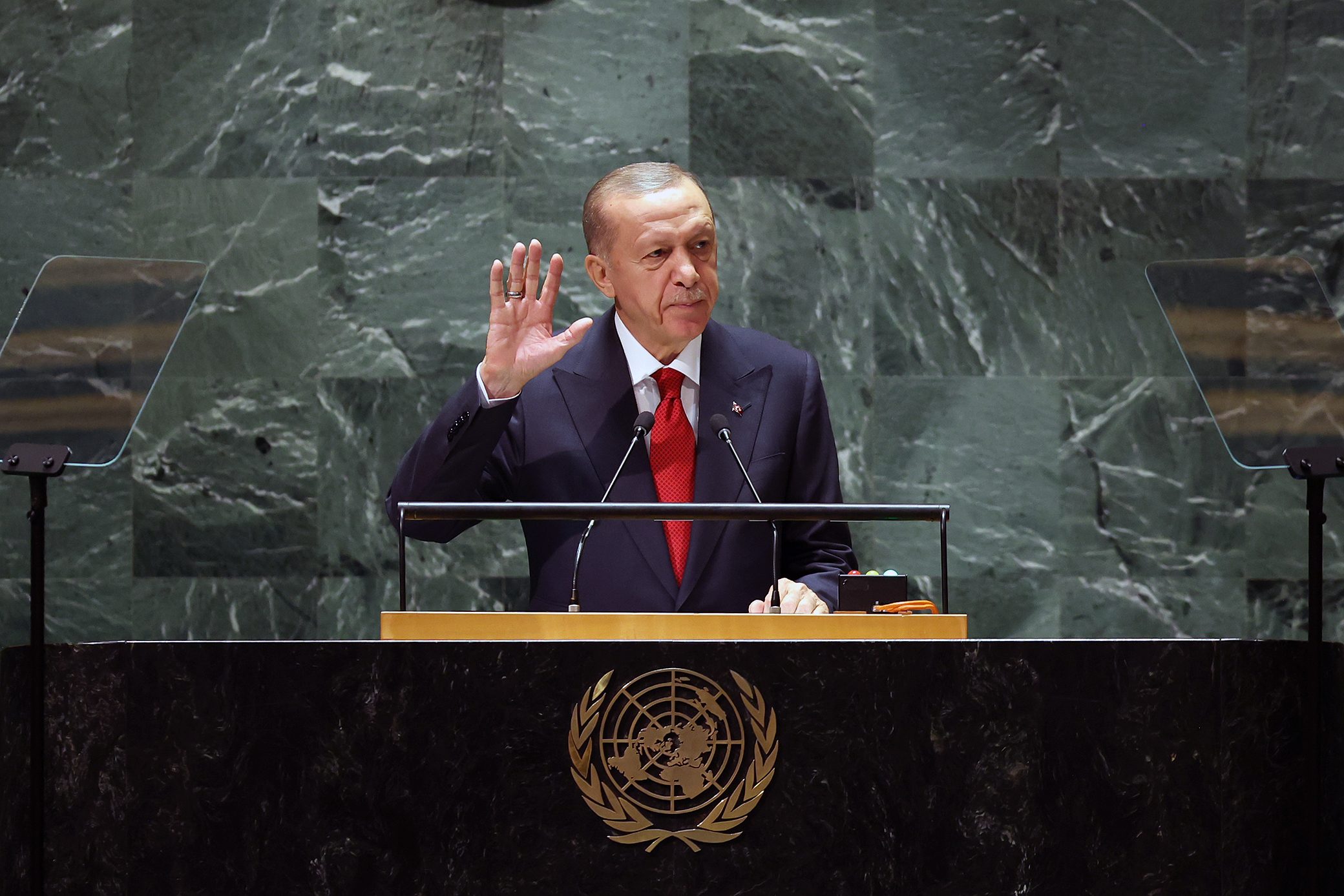 أردوغان يطالب بحل نهائي للقضية الفلسطينية.. تناول علاقات بلاده بمصر وسوريا وأذربيجان أمام الأمم المتحدة