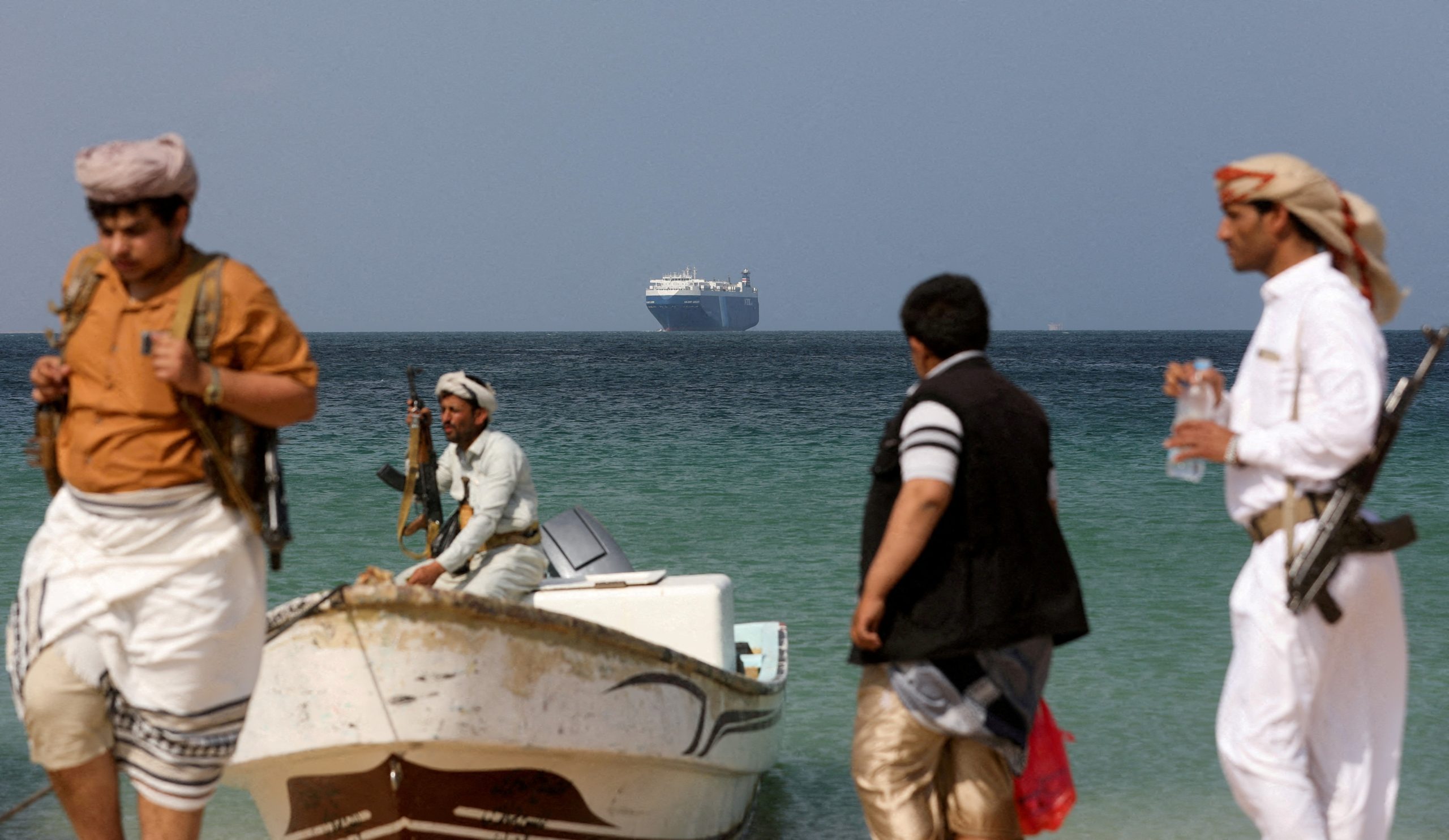 اليمن الحوثي الصين حركة الشحن في البحر الأحمر