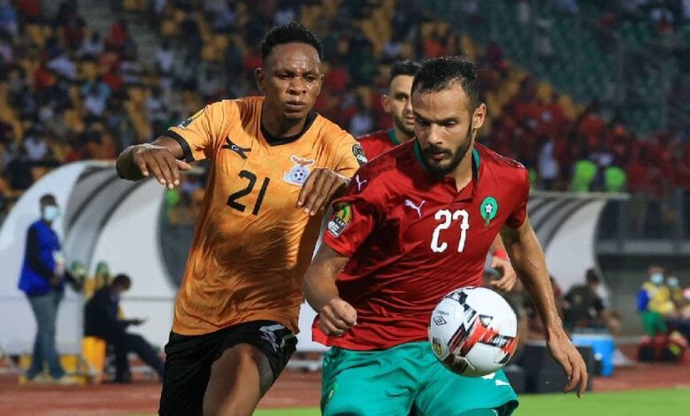 مباراة المغرب وزامبيا