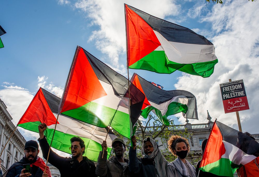 مظاهر التأييد للفلسطينيين
