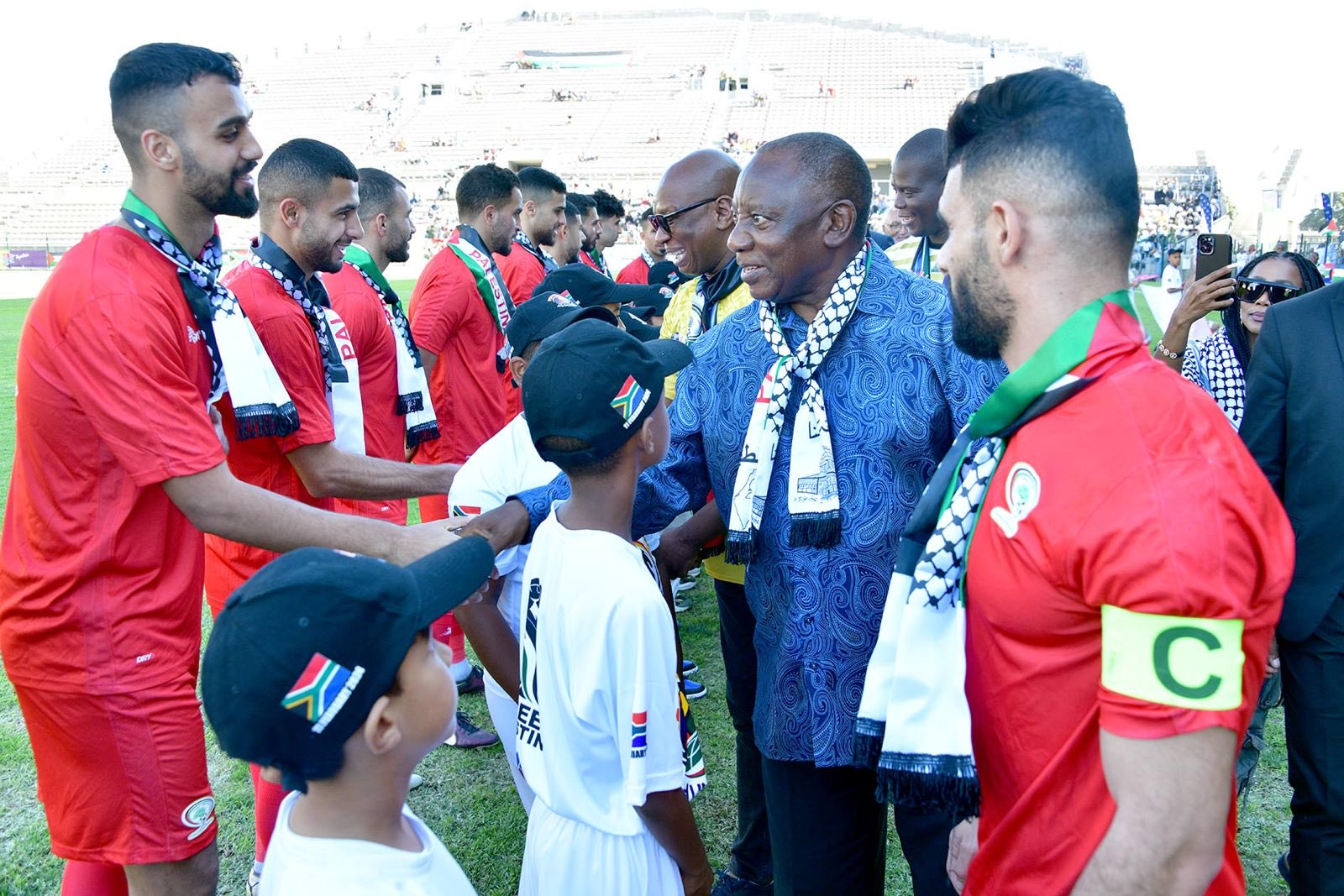 مباراة ودية بين فلسطين وجنوب أفريقيا