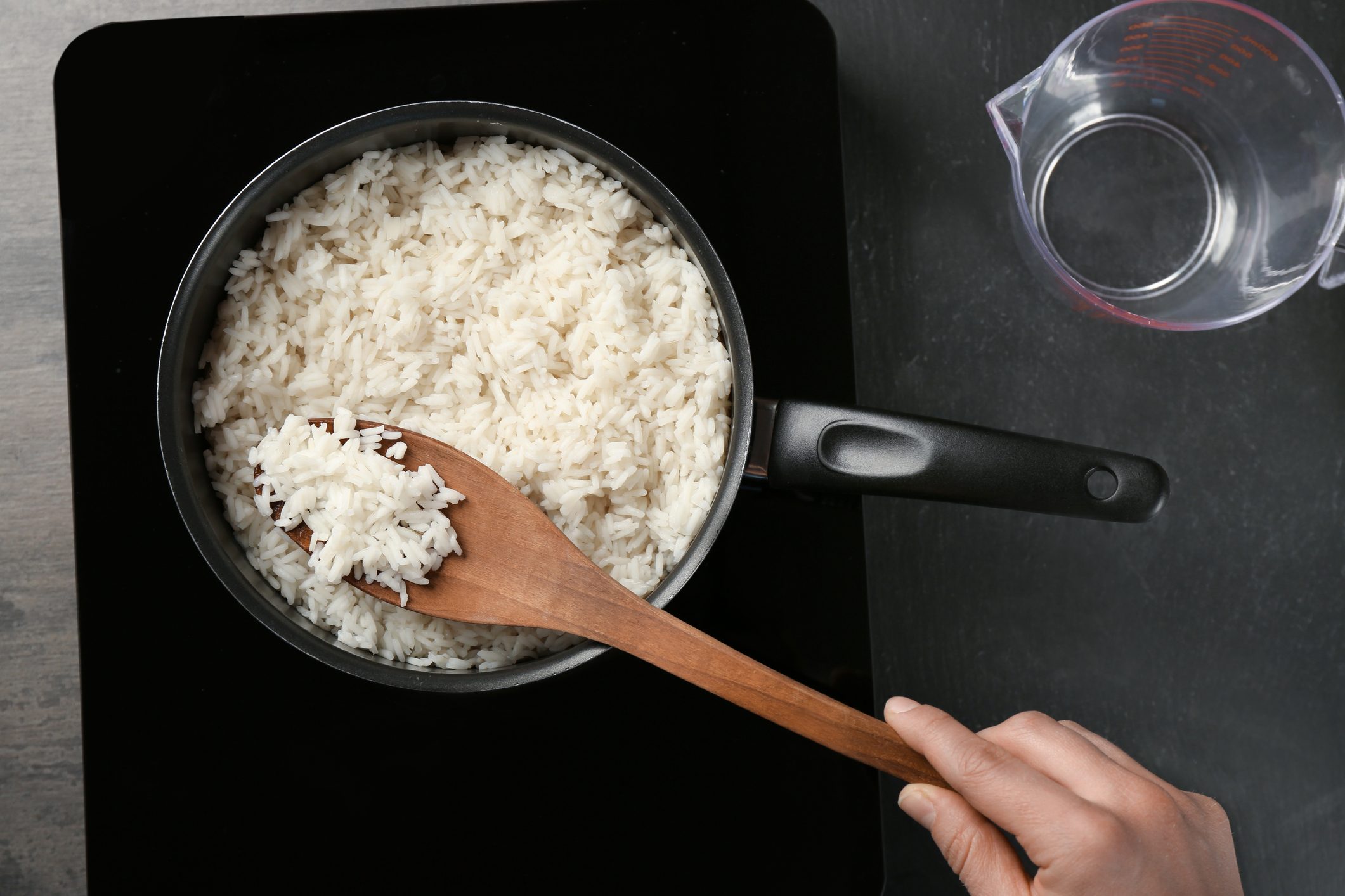 الأرز المطبوخ