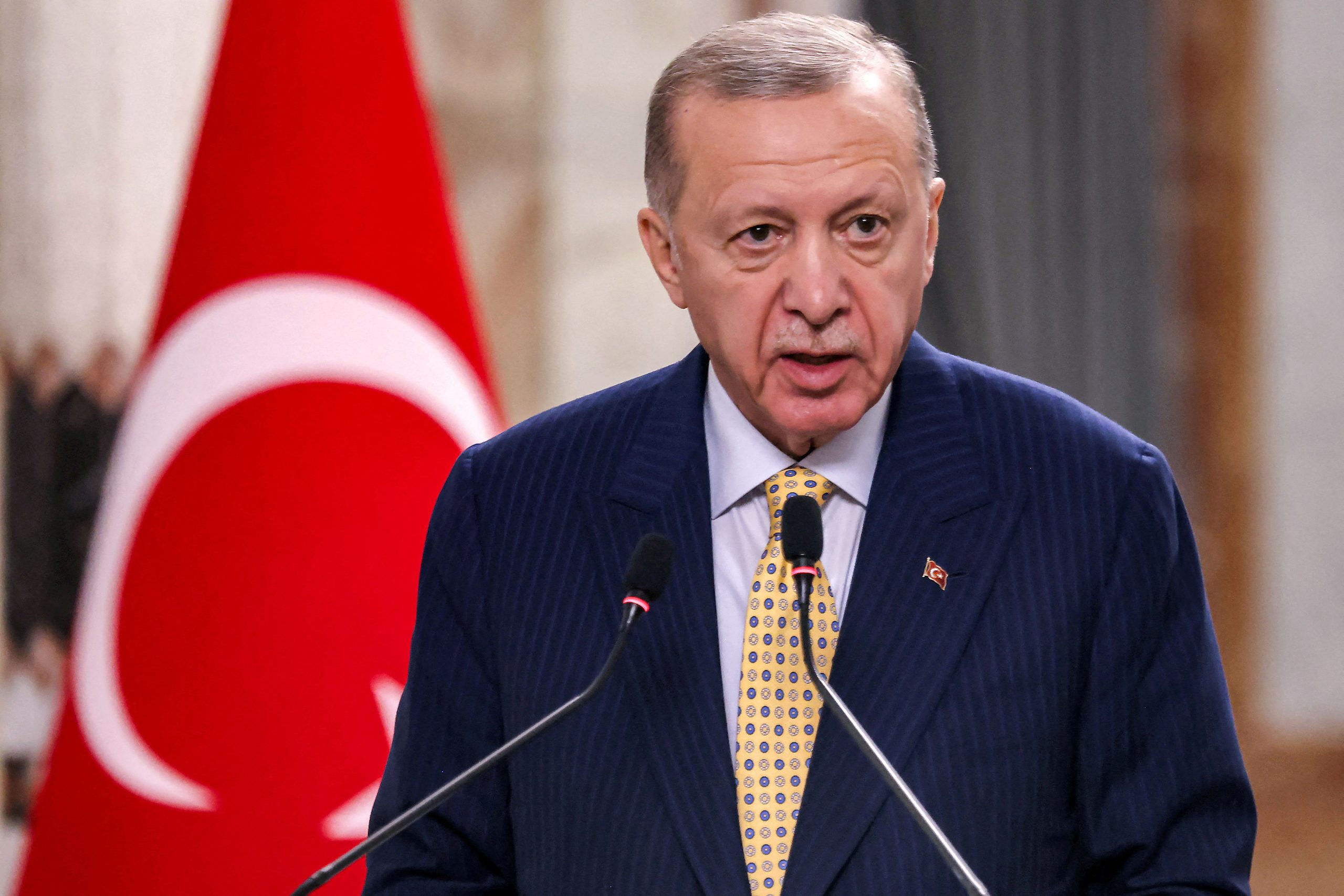 أردوغان يهاجم وزير الدفاع اليوناني